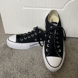Converse platform lift black